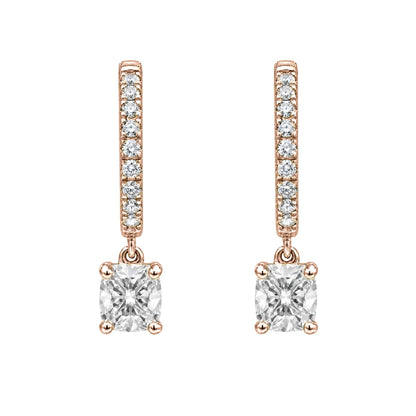 Lab-Grown Diamond Hoop Earrings in 14K White Gold or 14K Yellow Gold