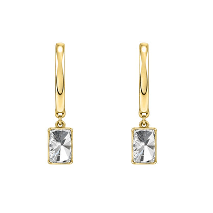 Lab-Grown Diamond Hoop Earrings in 14K White Gold or 14K Yellow Gold