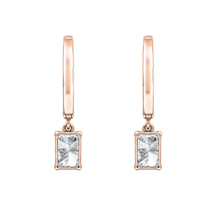 Lab-Grown Diamond Hoop Earrings in 14K White Gold or 14K Yellow Gold