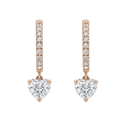 Lab-Grown Diamond Hoop Earrings in 14K White Gold or 14K Yellow Gold