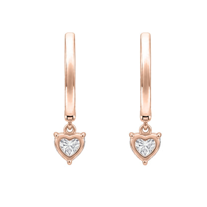 Lab-Grown Diamond Hoop Earrings in 14K White Gold or 14K Yellow Gold