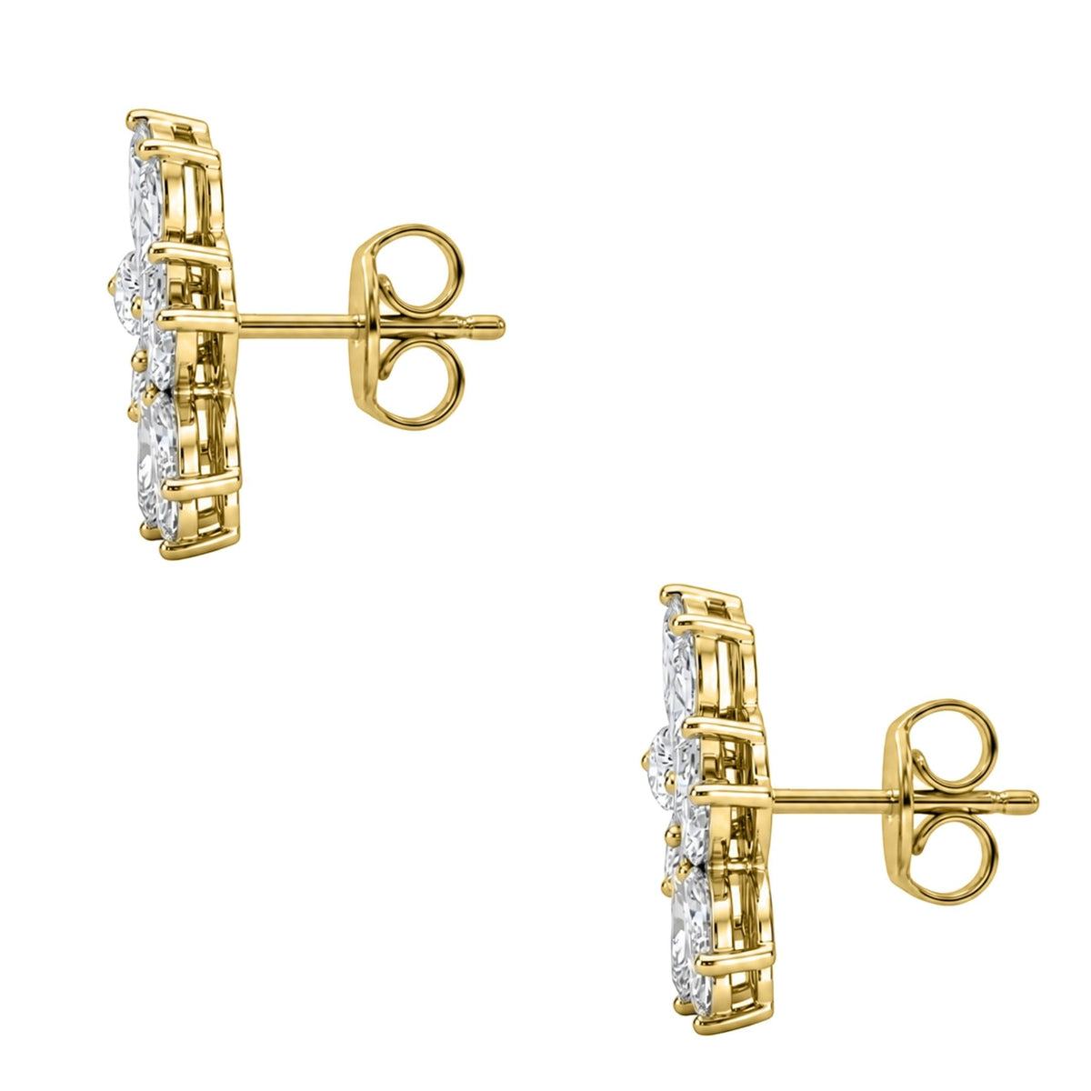 2 ct. T.W. Lab-Grown Diamond Marquise Stud Earrings in 14K White Gold or 14K Yellow Gold
