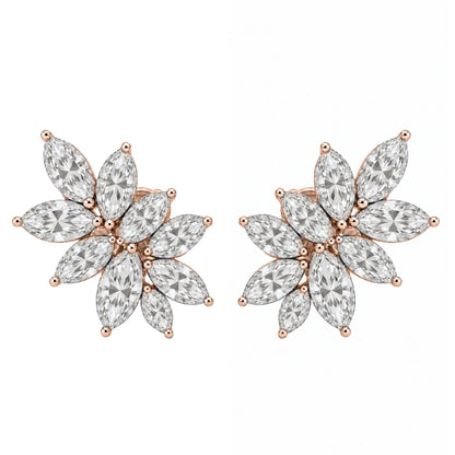 2 ct. T.W. Lab-Grown Diamond Marquise Stud Earrings in 14K White Gold or 14K Yellow Gold