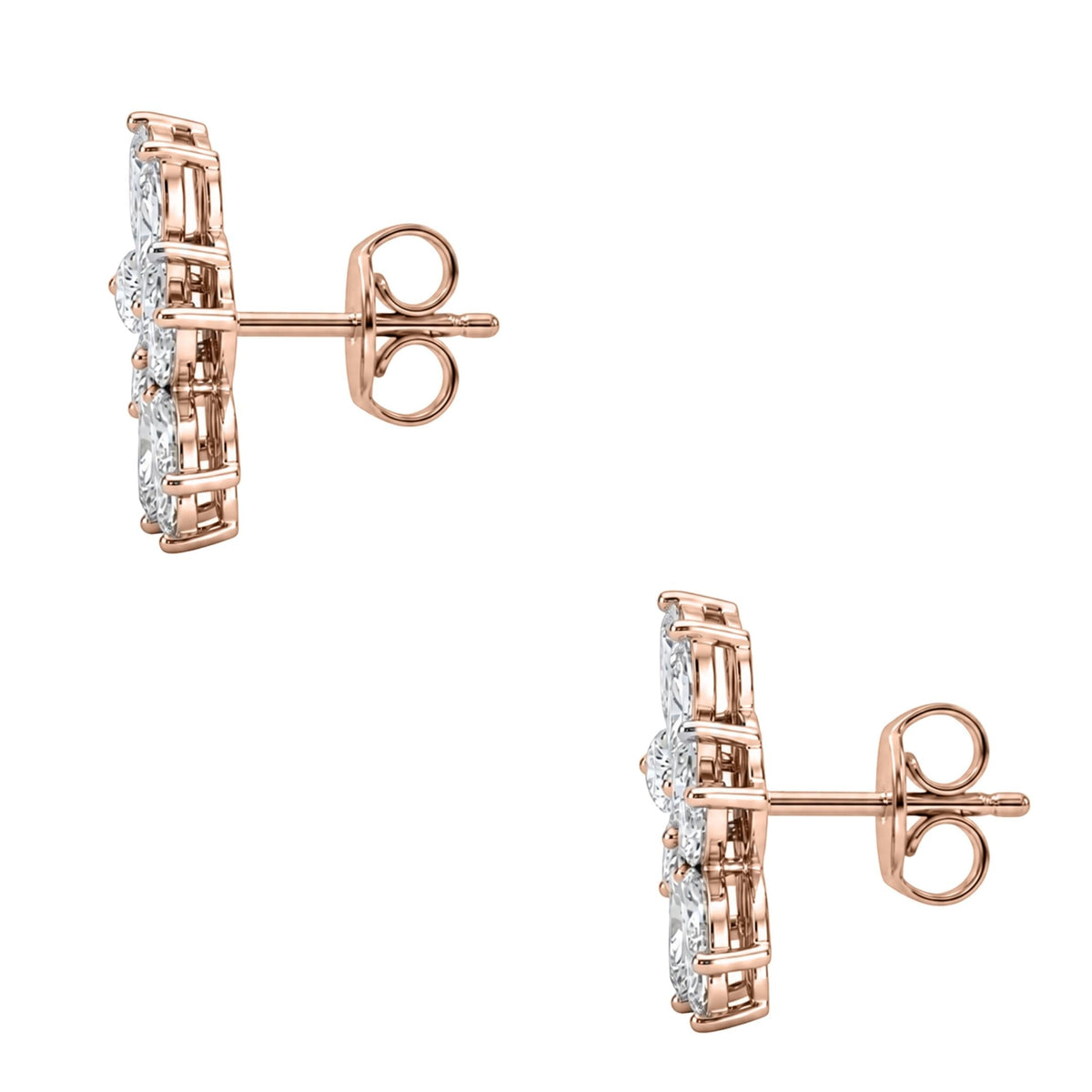 2 ct. T.W. Lab-Grown Diamond Marquise Stud Earrings in 14K White Gold or 14K Yellow Gold
