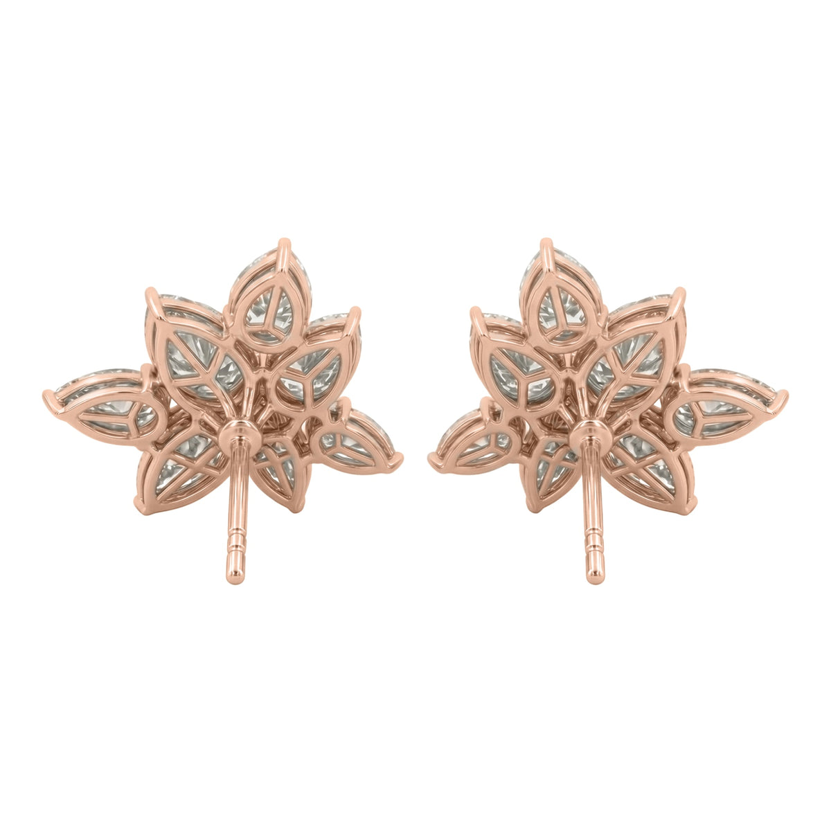 3 ct. T.W. Lab-Grown Diamond Pear-Marquise Stud Earrings in 14K White Gold or 14K Yellow Gold