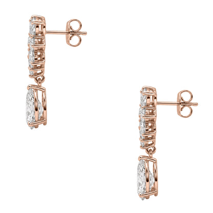 5 ct. T.W. Lab-Grown Diamond Pear-Marquise Drop Earrings in 14K White Gold or 14K Yellow Gold