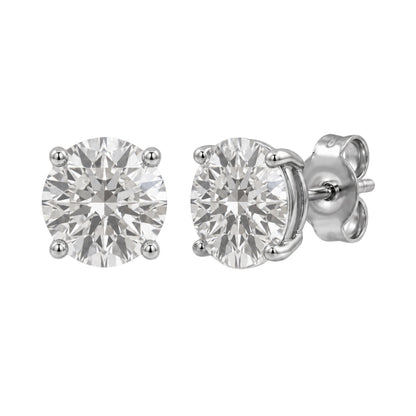 0.75 ct. T.W. Lab-Grown Diamond Round Stud Earrings in Sterling Silver