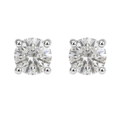 1.5 ct. T.W. Lab-Grown Diamond Round Stud Earrings in Sterling Silver