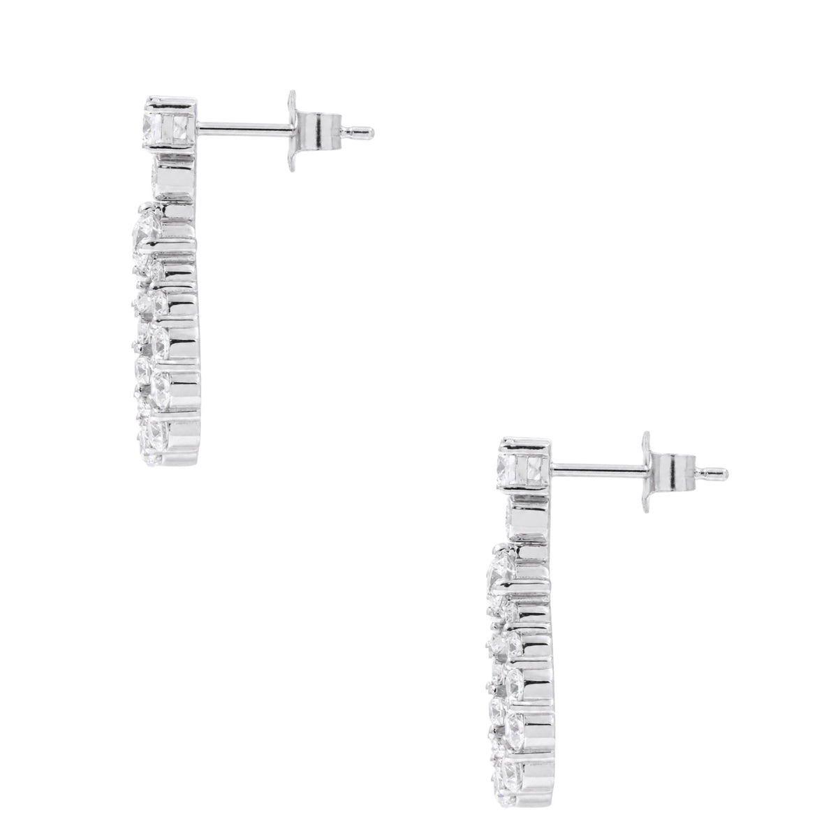 2 ct. T.W. Lab-Grown Diamond Round Drop Earrings in Sterling Silver or 14K Gold over Silver