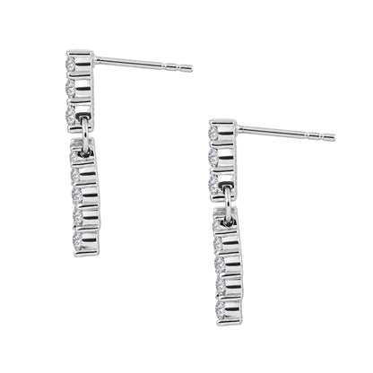 2 ct. T.W. Lab-Grown Diamond Round Drop Earrings in Sterling Silver or 14K Gold over Silver