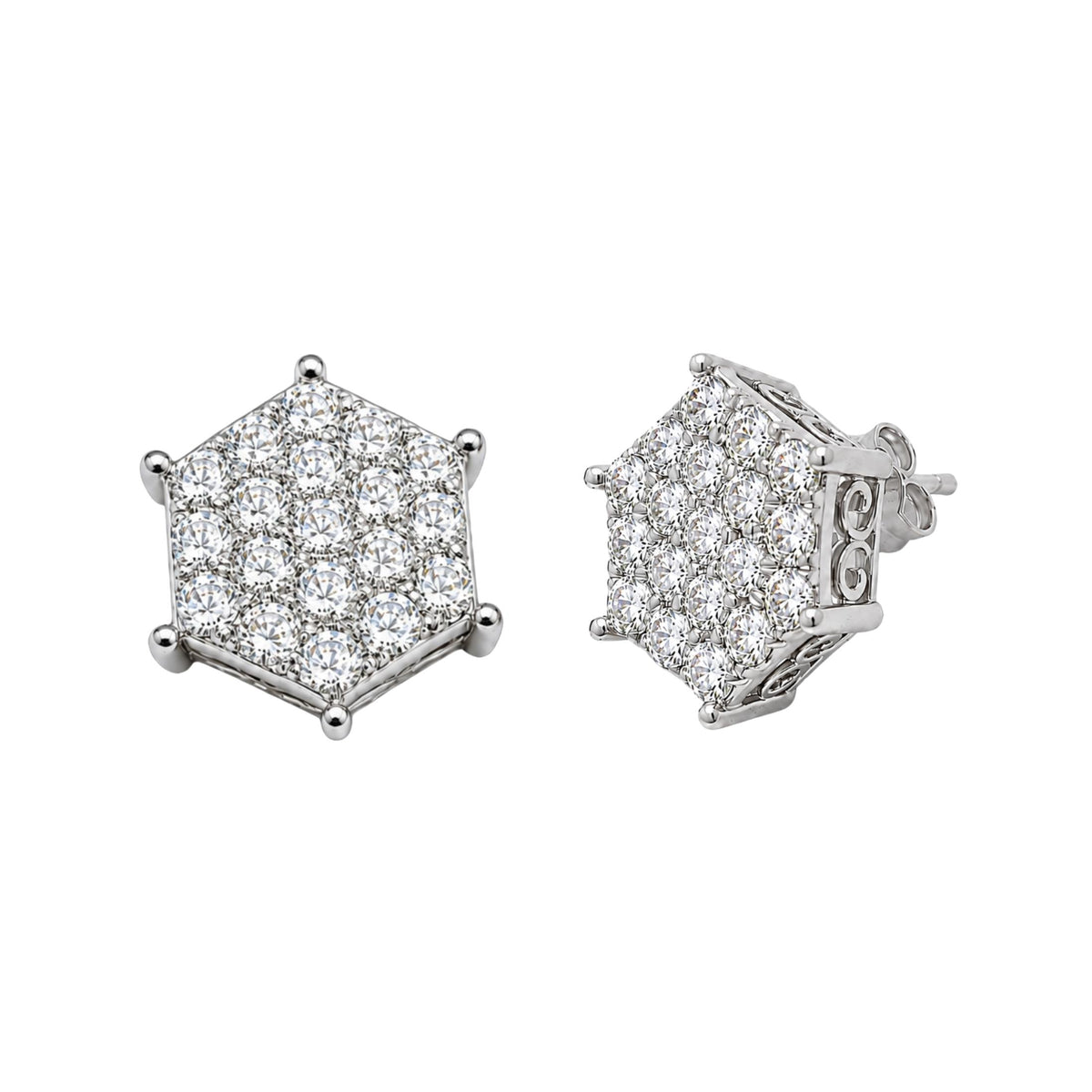 1 ct. T.W. Lab-Grown Diamond Round Stud Earrings in Sterling Silver or 14K Gold over Silver