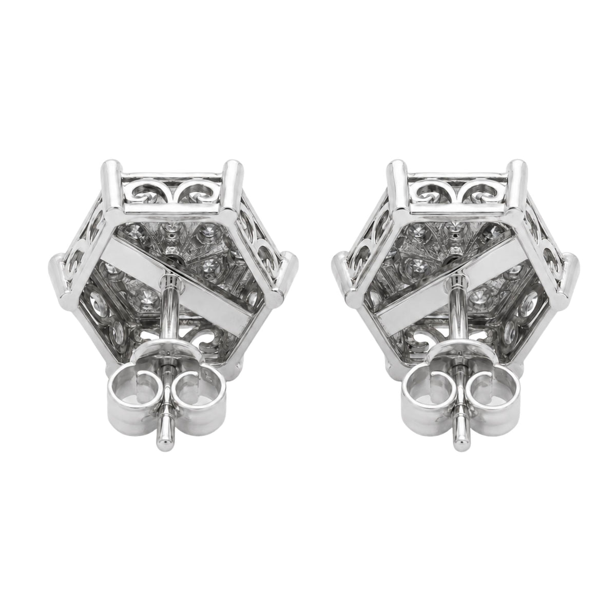 1 ct. T.W. Lab-Grown Diamond Round Stud Earrings in Sterling Silver or 14K Gold over Silver
