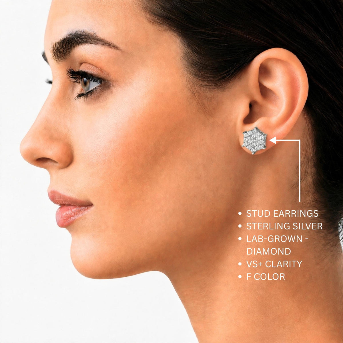 1 ct. T.W. Lab-Grown Diamond Round Stud Earrings in Sterling Silver or 14K Gold over Silver