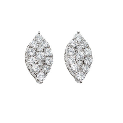 1 ct. T.W. Lab-Grown Diamond Round Stud Earrings in Sterling Silver or 14K Gold over Silver