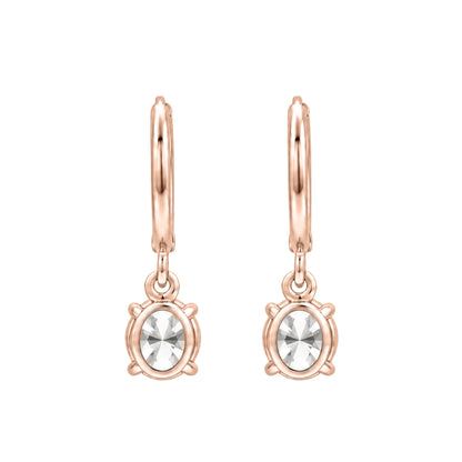 Lab-Grown Diamond Hoop Earrings in 14K White Gold or 14K Yellow Gold