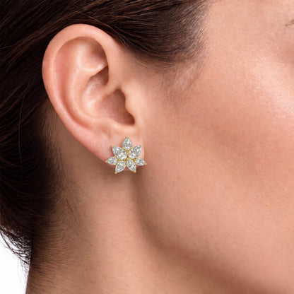 3 ct. T.W. Lab-Grown Diamond Pear-Marquise Stud Earrings in 14K White Gold or 14K Yellow Gold