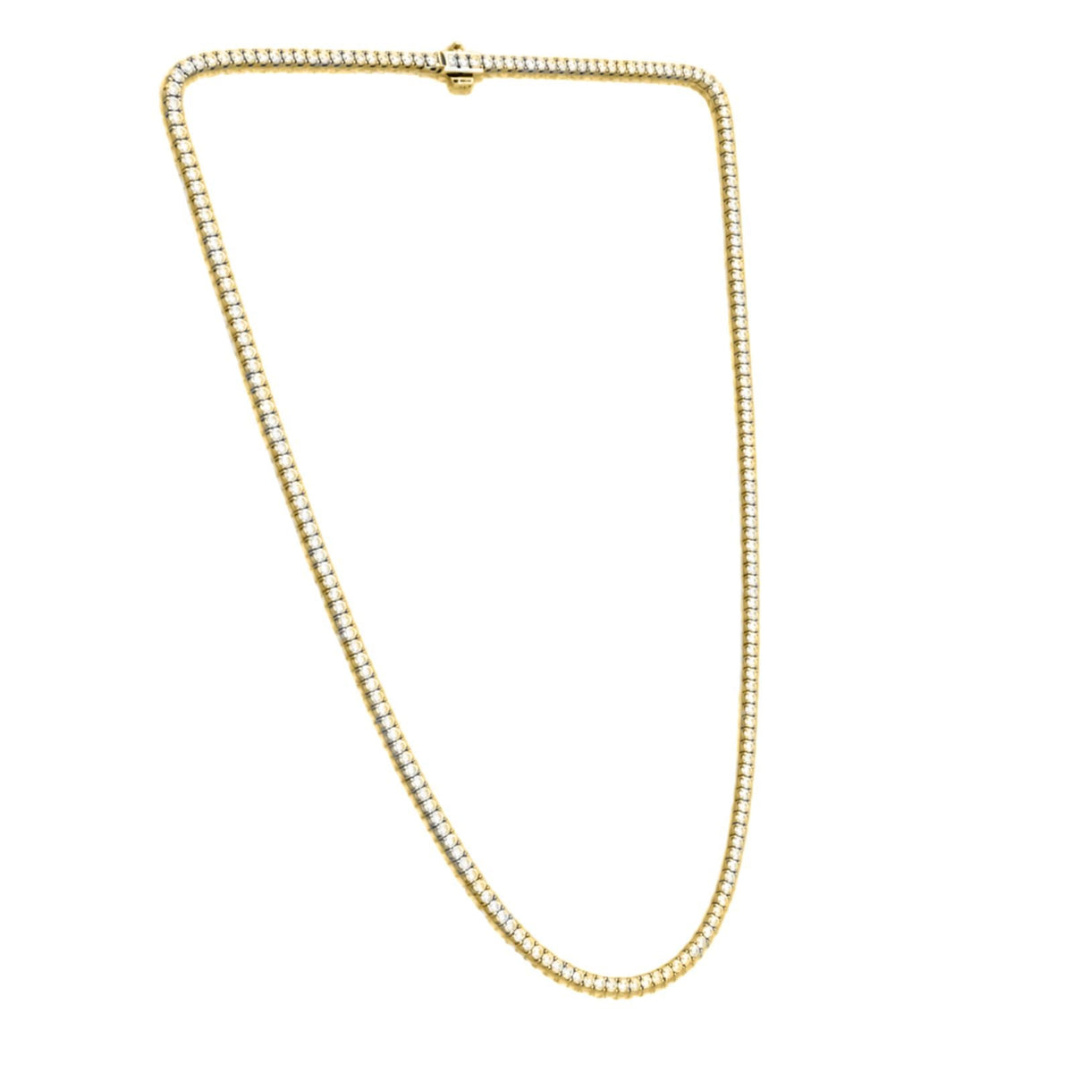 7 ct. T.W. Lab-Grown Diamond Round Tennis Necklace in Sterling Silver or 14K Gold over Silver