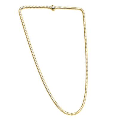 7 ct. T.W. Lab-Grown Diamond Round Tennis Necklace in Sterling Silver or 14K Gold over Silver