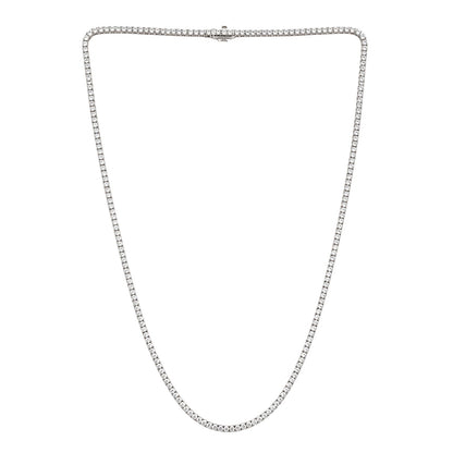 10 ct. T.W. Lab-Grown Diamond Round Tennis Necklace in Sterling Silver or 14K Gold over Silver