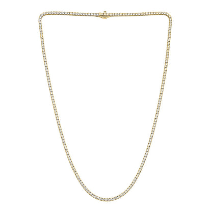 10 ct. T.W. Lab-Grown Diamond Round Tennis Necklace in Sterling Silver or 14K Gold over Silver
