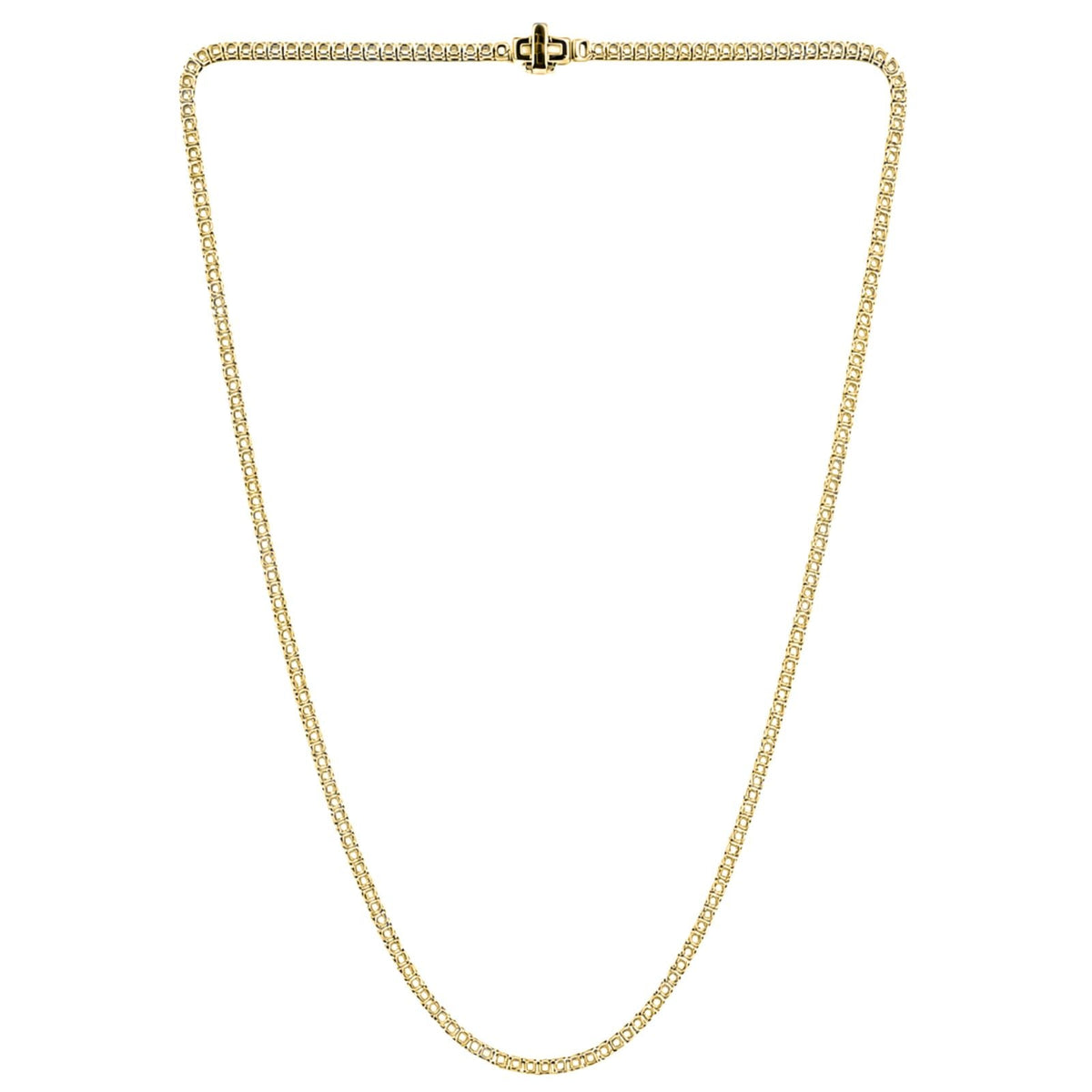 10 ct. T.W. Lab-Grown Diamond Round Tennis Necklace in Sterling Silver or 14K Gold over Silver