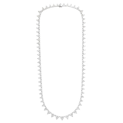 10 ct. T.W. Lab-Grown Diamond Round Pendant Necklace in Sterling Silver