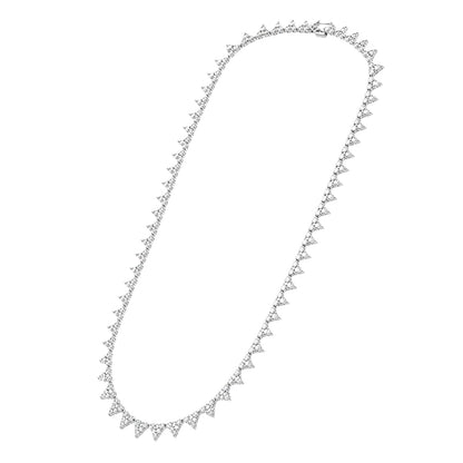 10 ct. T.W. Lab-Grown Diamond Round Pendant Necklace in Sterling Silver