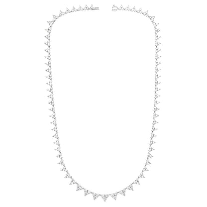 10 ct. T.W. Lab-Grown Diamond Round Pendant Necklace in Sterling Silver