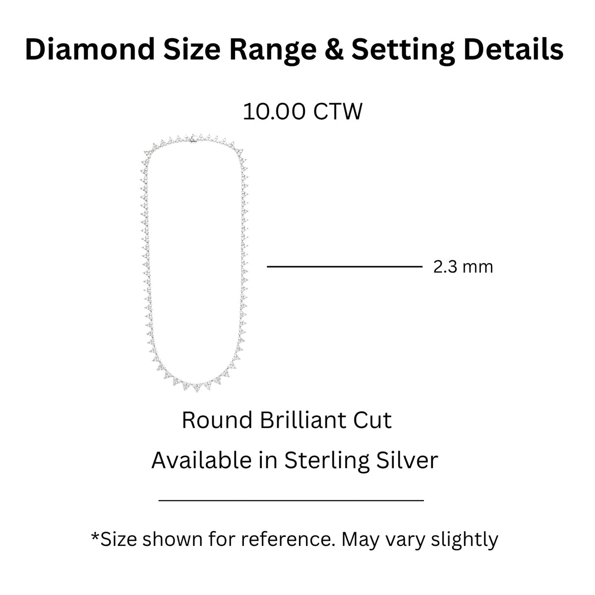 10 ct. T.W. Lab-Grown Diamond Round Pendant Necklace in Sterling Silver