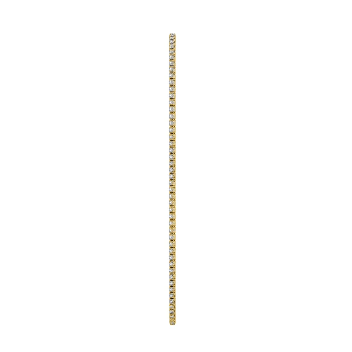 Lab-Grown Diamond Round Tennis Necklace in 14K White Gold or 14K Yellow Gold