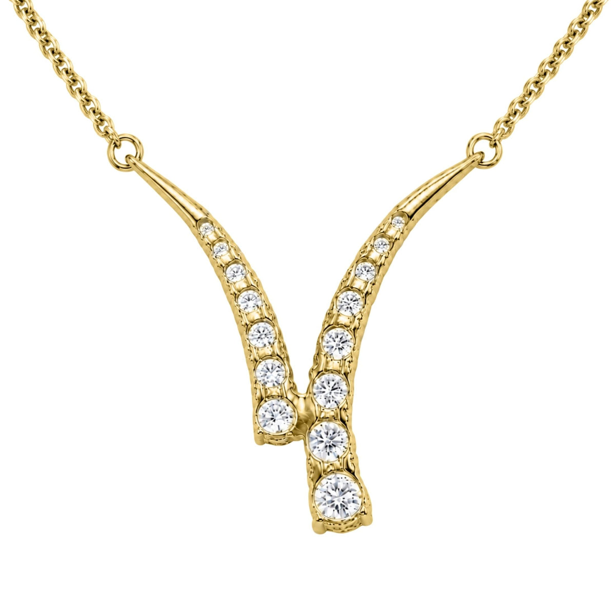 3 ct. T.W. Lab-Grown Diamond Round Y Necklace in Sterling Silver or 14K Gold over Silver