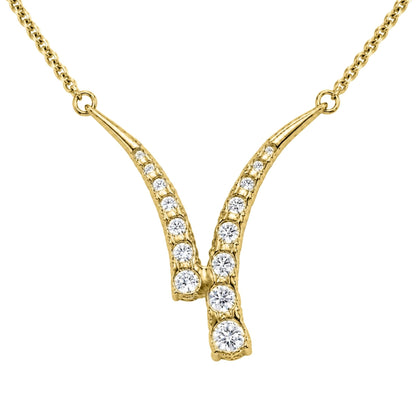 3 ct. T.W. Lab-Grown Diamond Round Y Necklace in Sterling Silver or 14K Gold over Silver