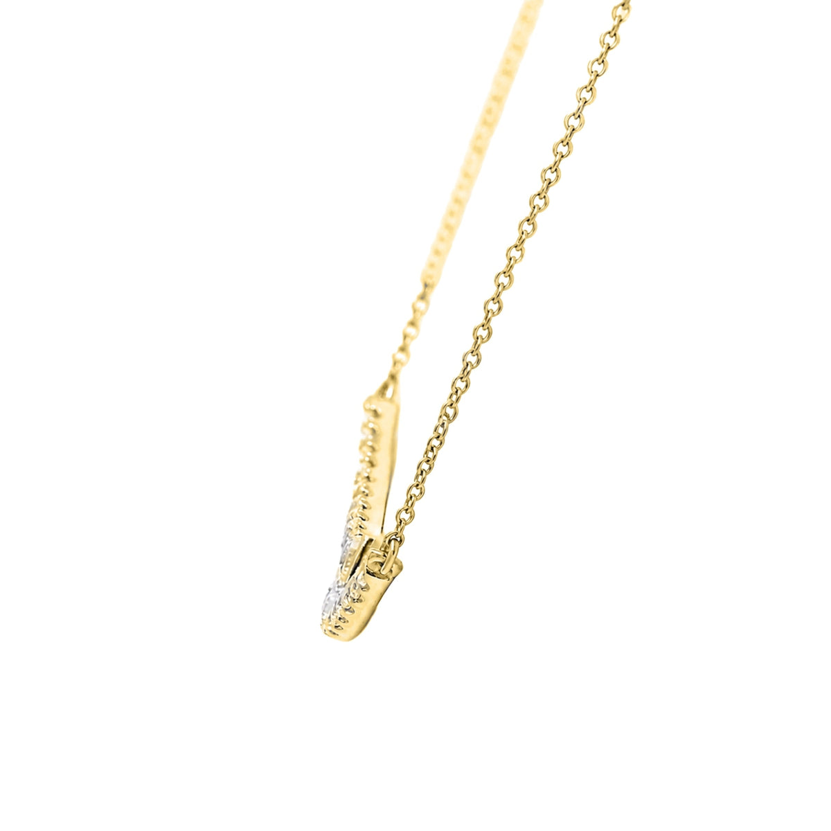 1 ct. T.W. Lab-Grown Diamond Round Smile Necklace in Sterling Silver or 14K Gold over Silver