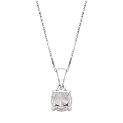 Lab-Grown Diamond Solitaire Pendant Necklace in 14K White Gold or 14K Yellow Gold