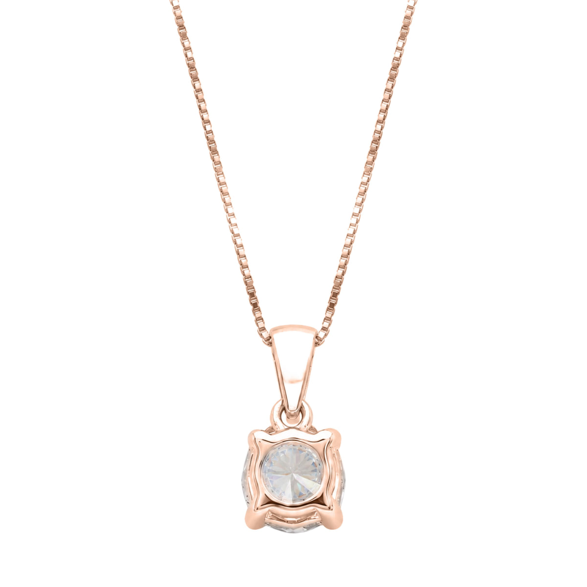 Lab-Grown Diamond Solitaire Pendant Necklace in 14K White Gold or 14K Yellow Gold