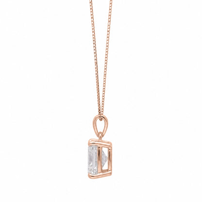 Lab-Grown Diamond Solitaire Pendant Necklace in 14K White Gold or 14K Yellow Gold