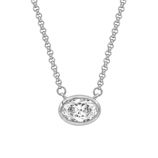 2 ct. T.W. Lab-Grown Diamond Pendant in Sterling Silver or Gold over Silver