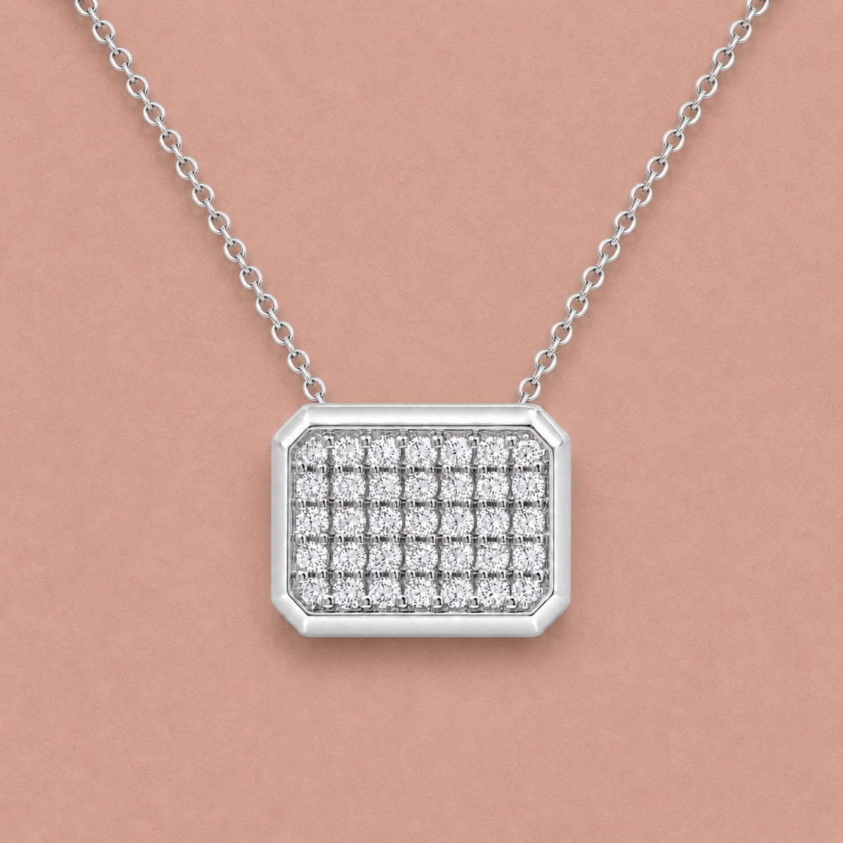 2 ct. T.W. Lab-Grown Diamond Round Cluster Pendant Necklace in Sterling Silver or 14K Gold over Silver