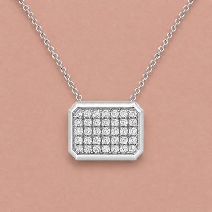 2 ct. T.W. Lab-Grown Diamond Round Cluster Pendant Necklace in Sterling Silver or 14K Gold over Silver
