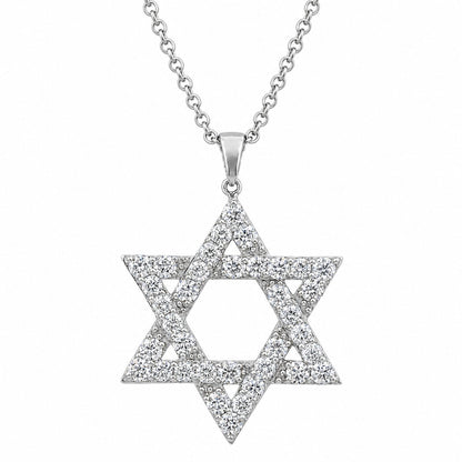2 ct. T.W. Lab-Grown Diamond Round Pendant Necklace in Sterling Silver or 14K Gold over Silver
