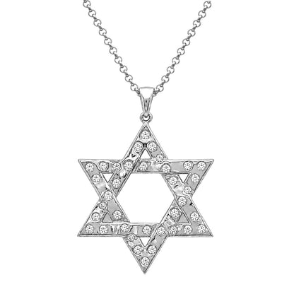2 ct. T.W. Lab-Grown Diamond Round Pendant Necklace in Sterling Silver or 14K Gold over Silver