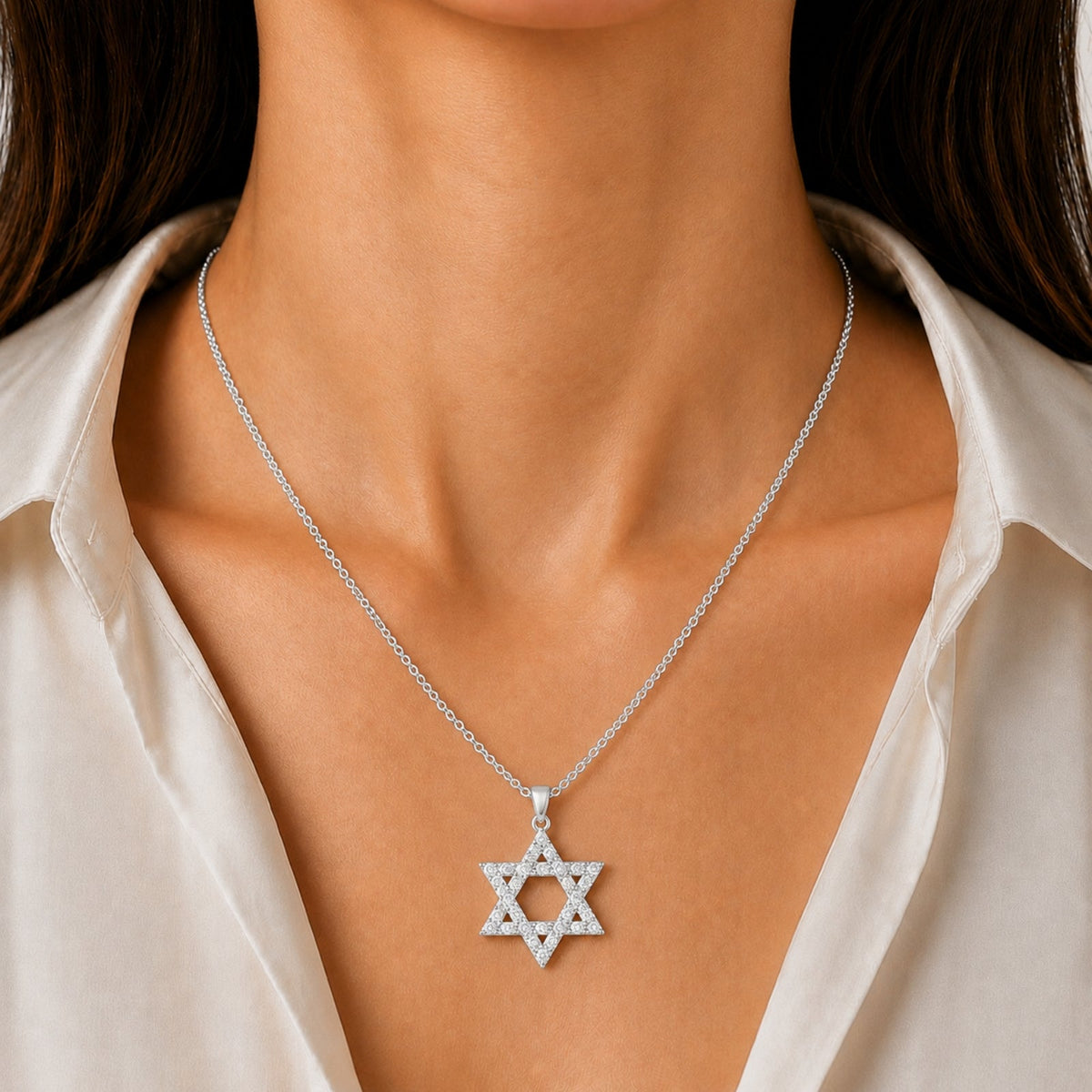 2 ct. T.W. Lab-Grown Diamond Round Pendant Necklace in Sterling Silver or 14K Gold over Silver