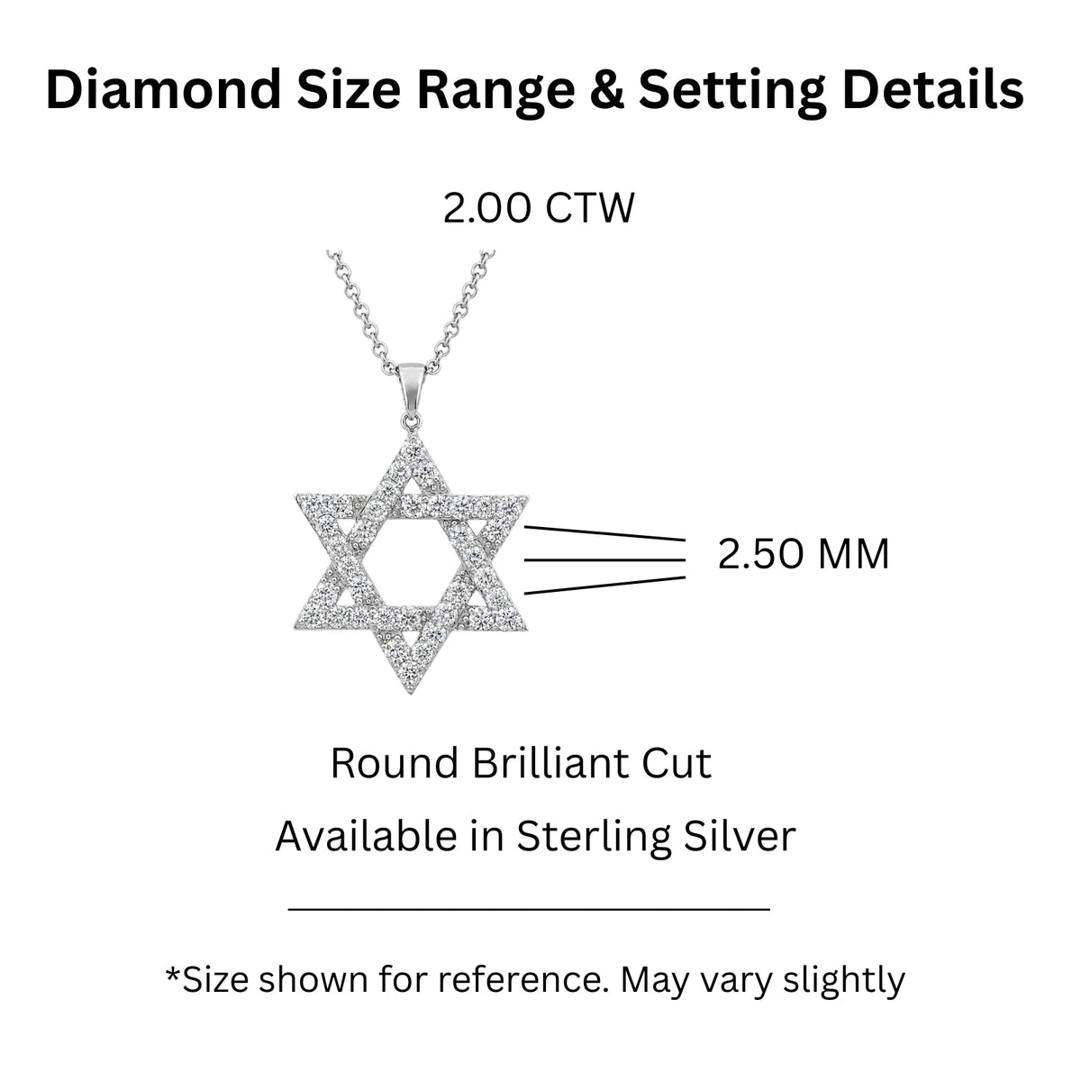 2 ct. T.W. Lab-Grown Diamond Round Pendant Necklace in Sterling Silver or 14K Gold over Silver