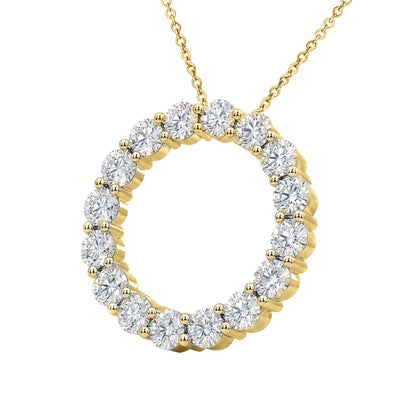 1 ct. T.W. Lab-Grown Diamond Round Pendant Necklace in Sterling Silver or 14K Gold over Silver