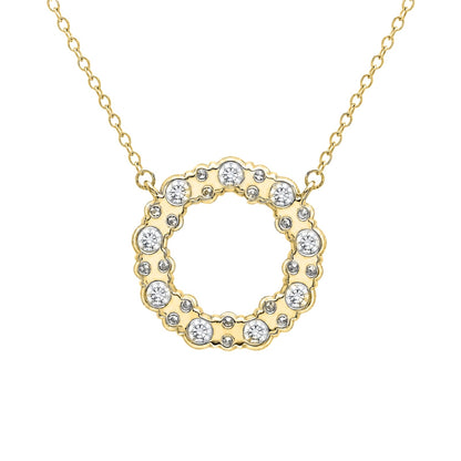 2 ct. T.W. Lab-Grown Diamond Round Pendant Necklace in Sterling Silver or 14K Gold over Silver