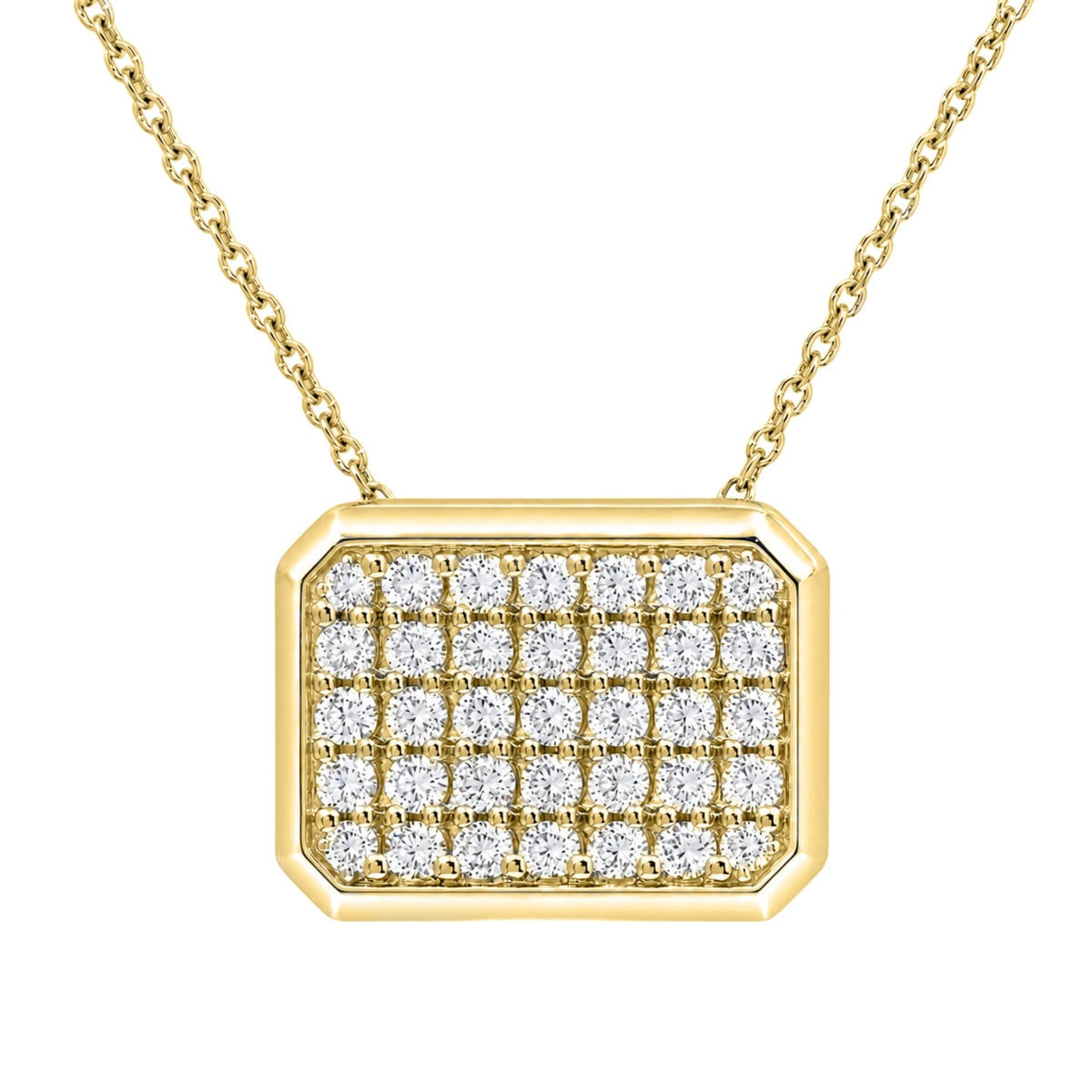 2 ct. T.W. Lab-Grown Diamond Round Cluster Pendant Necklace in Sterling Silver or 14K Gold over Silver