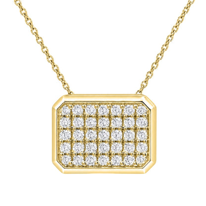 2 ct. T.W. Lab-Grown Diamond Round Cluster Pendant Necklace in Sterling Silver or 14K Gold over Silver