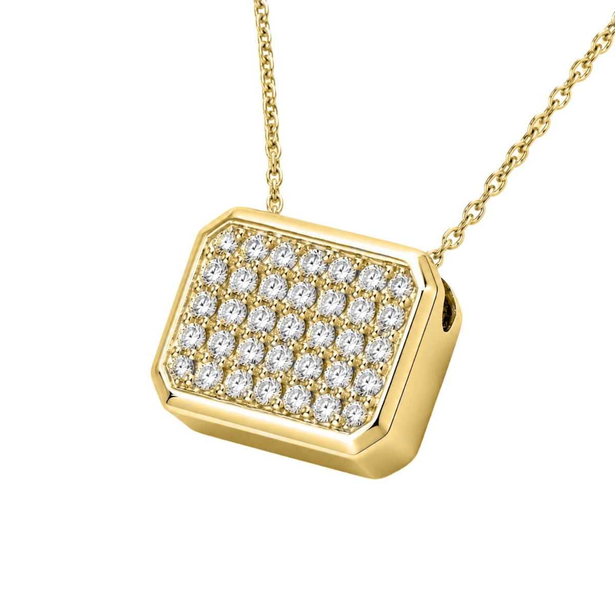 2 ct. T.W. Lab-Grown Diamond Round Cluster Pendant Necklace in Sterling Silver or 14K Gold over Silver