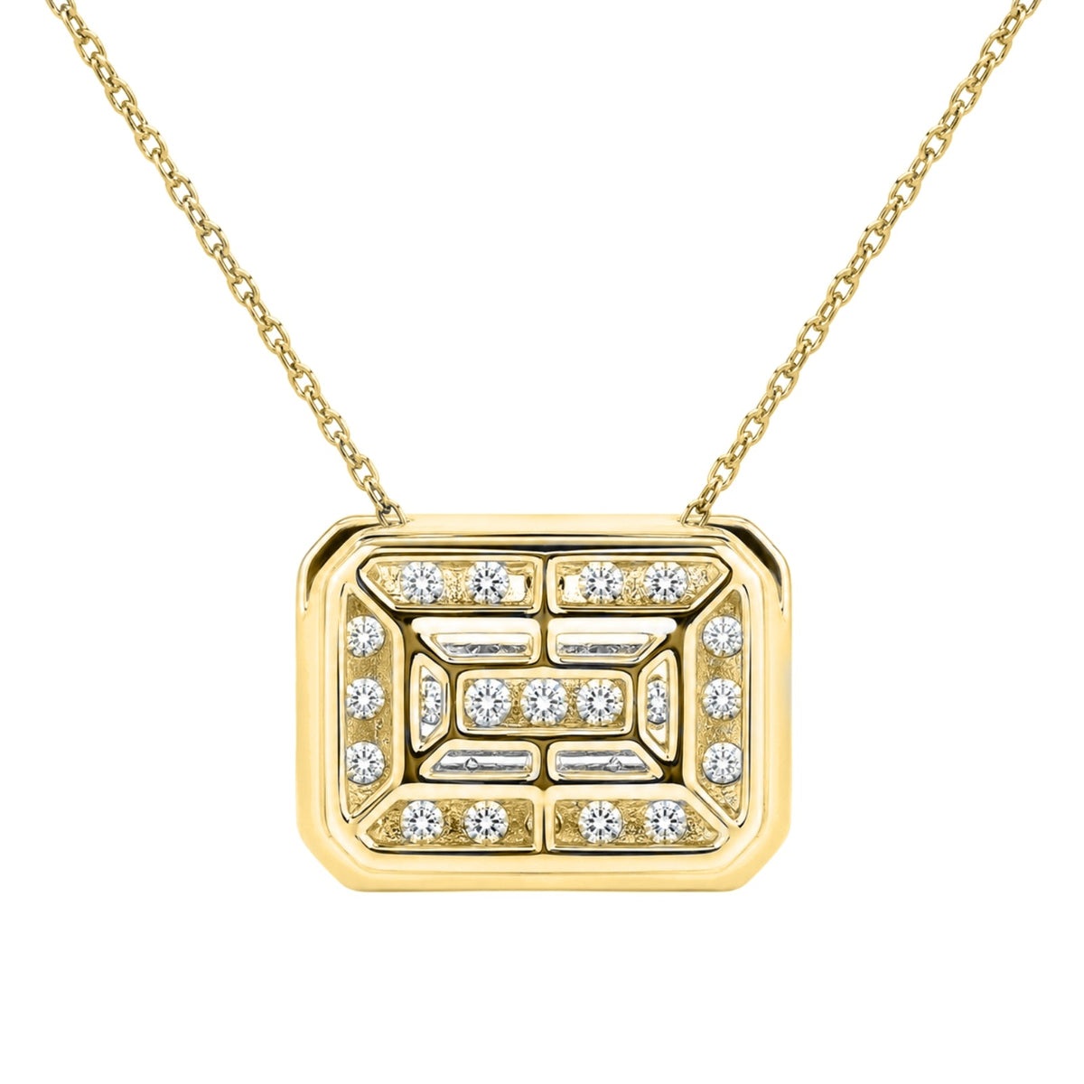 2 ct. T.W. Lab-Grown Diamond Round Cluster Pendant Necklace in Sterling Silver or 14K Gold over Silver
