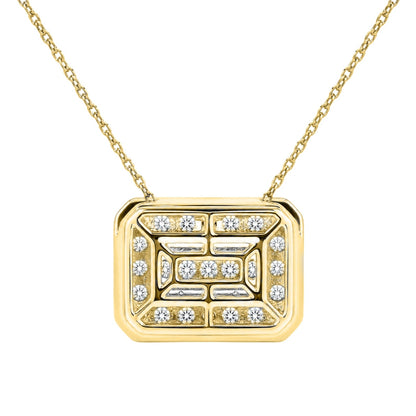 2 ct. T.W. Lab-Grown Diamond Round Cluster Pendant Necklace in Sterling Silver or 14K Gold over Silver